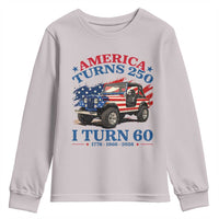 America Turns 250 I Turn 60 1966 60th Birthday Youth Sweatshirt Compact Classic Off-road SUV