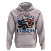 America Turns 250 I Turn 55 1971 55th Birthday Hoodie Compact Classic Off-road SUV