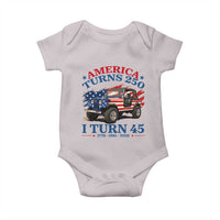 America Turns 250 I Turn 45 1981 45th Birthday Baby Onesie Compact Classic Off-road SUV