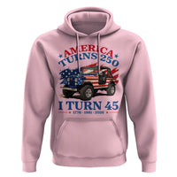 America Turns 250 I Turn 45 1981 45th Birthday Hoodie Compact Classic Off-road SUV
