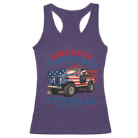 America Turns 250 I Turn 40 1986 40th Birthday Racerback Tank Top Compact Classic Off-road SUV