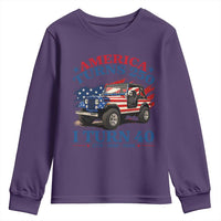 America Turns 250 I Turn 40 1986 40th Birthday Youth Sweatshirt Compact Classic Off-road SUV