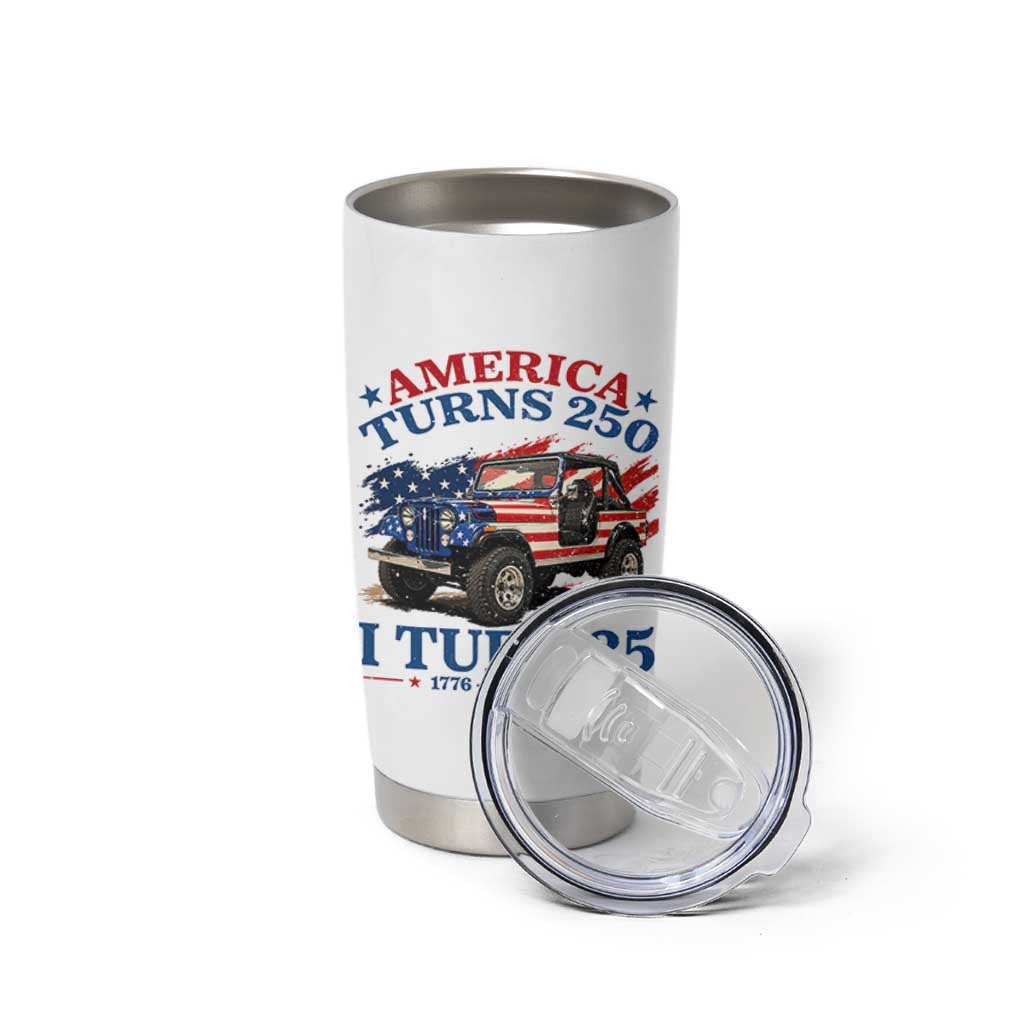 America Turns 250 I Turn 35 1991 35th Birthday Tumbler Cup Compact Classic Off-road SUV