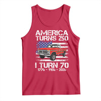 America Turns 250 I Turn 70 1956 70th Birthday Tank Top Vintage Classic Original American Old Pickup Truck