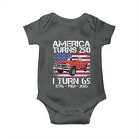 America Turns 250 I Turn 65 1961 65th Birthday Baby Onesie Vintage Classic Original American Old Pickup Truck