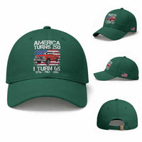 America Turns 250 I Turn 65 1961 65th Birthday Baseball Cap Vintage Classic Original American Old Pickup Truck