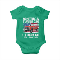America Turns 250 I Turn 60 1966 60th Birthday Baby Onesie Vintage Classic Original American Old Pickup Truck