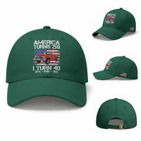 America Turns 250 I Turn 40 1986 40th Birthday Baseball Cap Vintage Classic Original American Old Pickup Truck