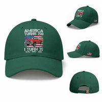 America Turns 250 I Turn 35 1991 35th Birthday Baseball Cap Vintage Classic Original American Old Pickup Truck