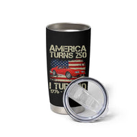 America Turns 250 I Turn 40 1986 40th Birthday Tumbler Cup Sports Car Retro Americana