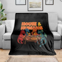 Houses Humans Throw Blanket Funny RPG Parody Gamer - Wonder Print Shop