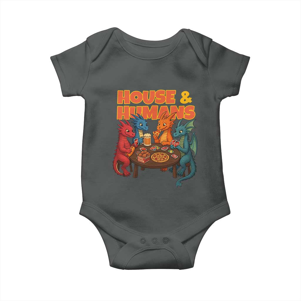 Houses Humans Baby Onesie Funny RPG Parody Gamer - Wonder Print Shop