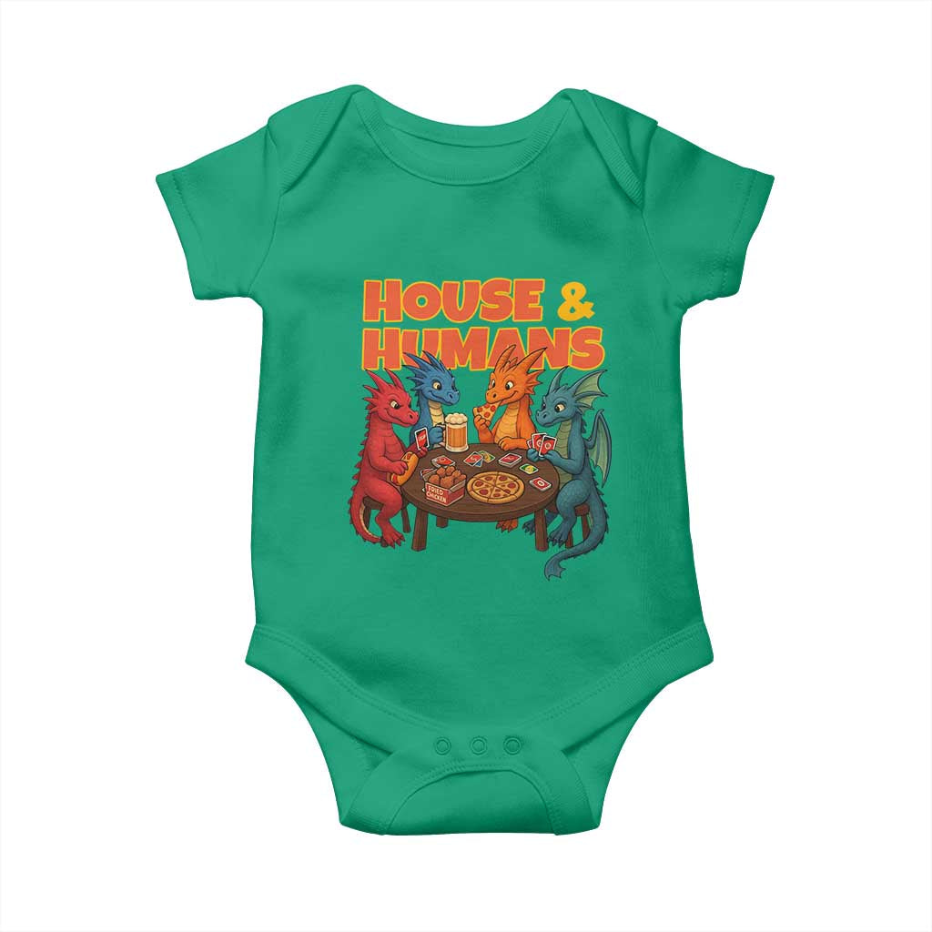 Houses Humans Baby Onesie Funny RPG Parody Gamer - Wonder Print Shop