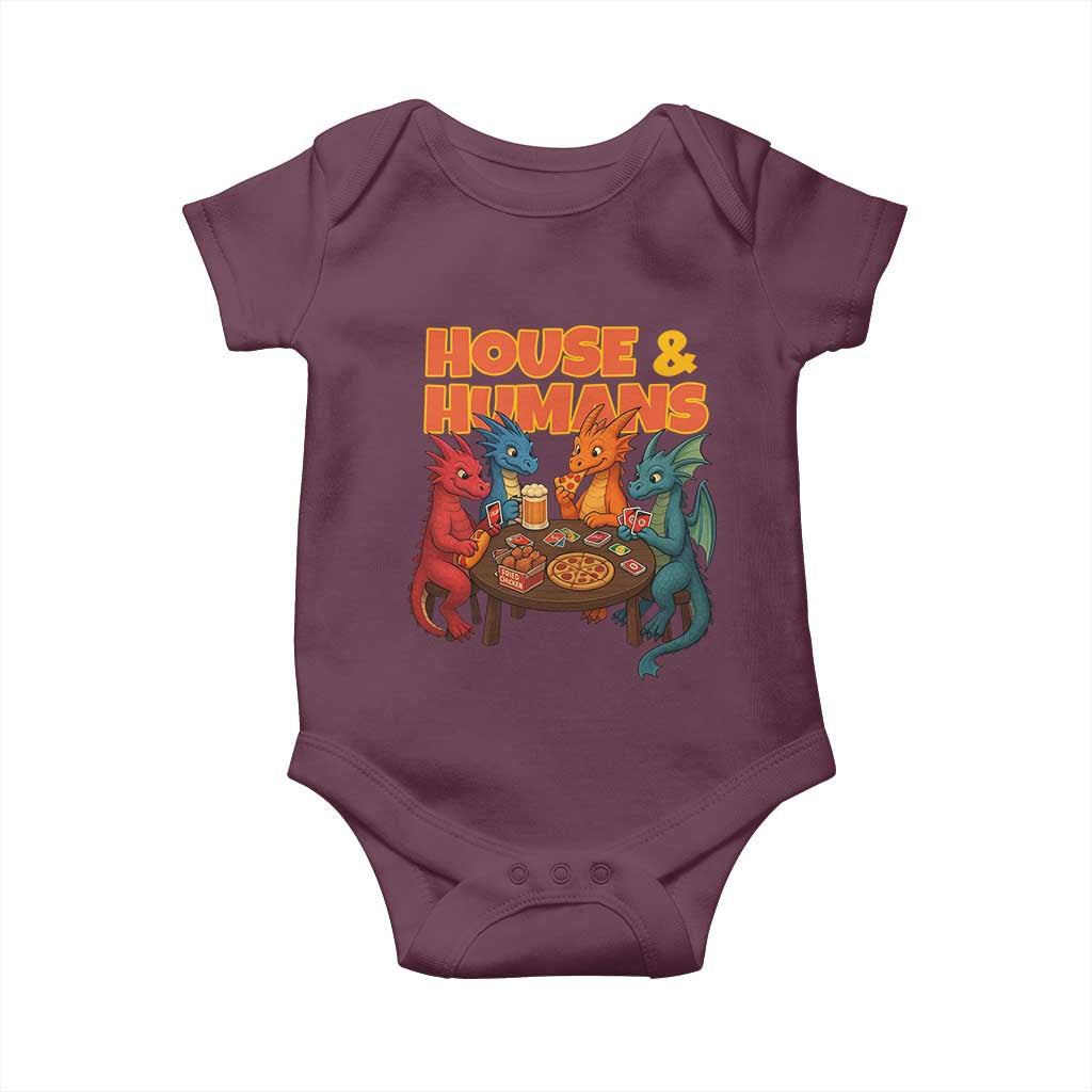 Houses Humans Baby Onesie Funny RPG Parody Gamer - Wonder Print Shop