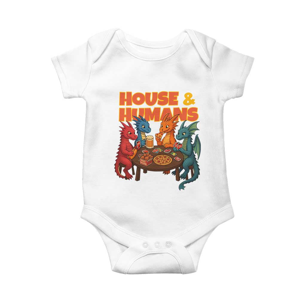 Houses Humans Baby Onesie Funny RPG Parody Gamer - Wonder Print Shop
