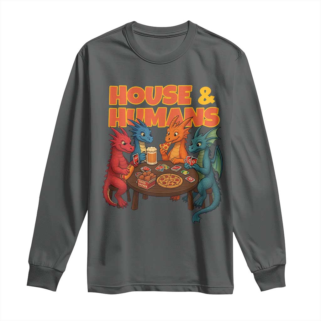 Houses Humans Long Sleeve Shirt Funny RPG Parody Gamer - Wonder Print Shop
