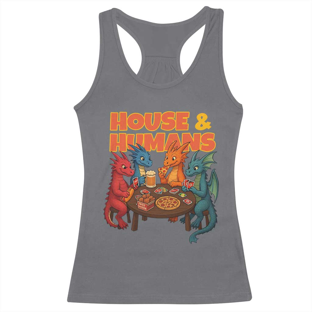 Houses Humans Racerback Tank Top Funny RPG Parody Gamer - Wonder Print Shop
