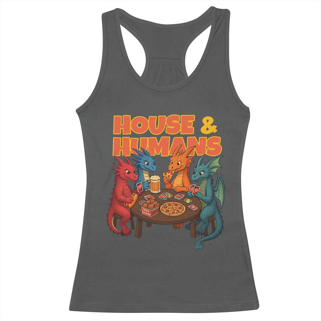Houses Humans Racerback Tank Top Funny RPG Parody Gamer - Wonder Print Shop