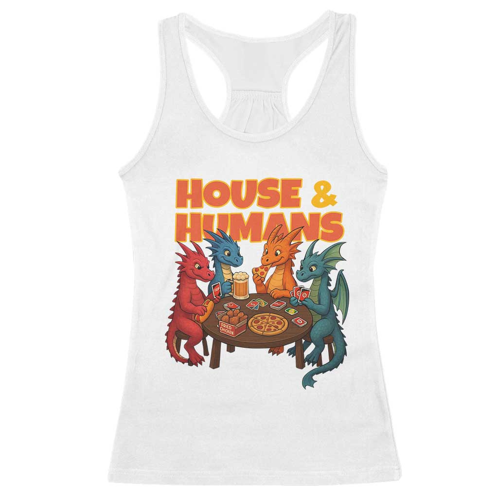 Houses Humans Racerback Tank Top Funny RPG Parody Gamer - Wonder Print Shop