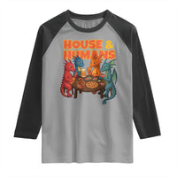 Houses Humans Raglan Shirt Funny RPG Parody Gamer - Wonder Print Shop