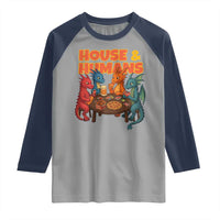 Houses Humans Raglan Shirt Funny RPG Parody Gamer - Wonder Print Shop