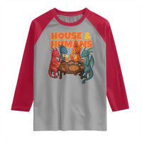 Houses Humans Raglan Shirt Funny RPG Parody Gamer - Wonder Print Shop
