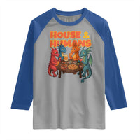 Houses Humans Raglan Shirt Funny RPG Parody Gamer - Wonder Print Shop