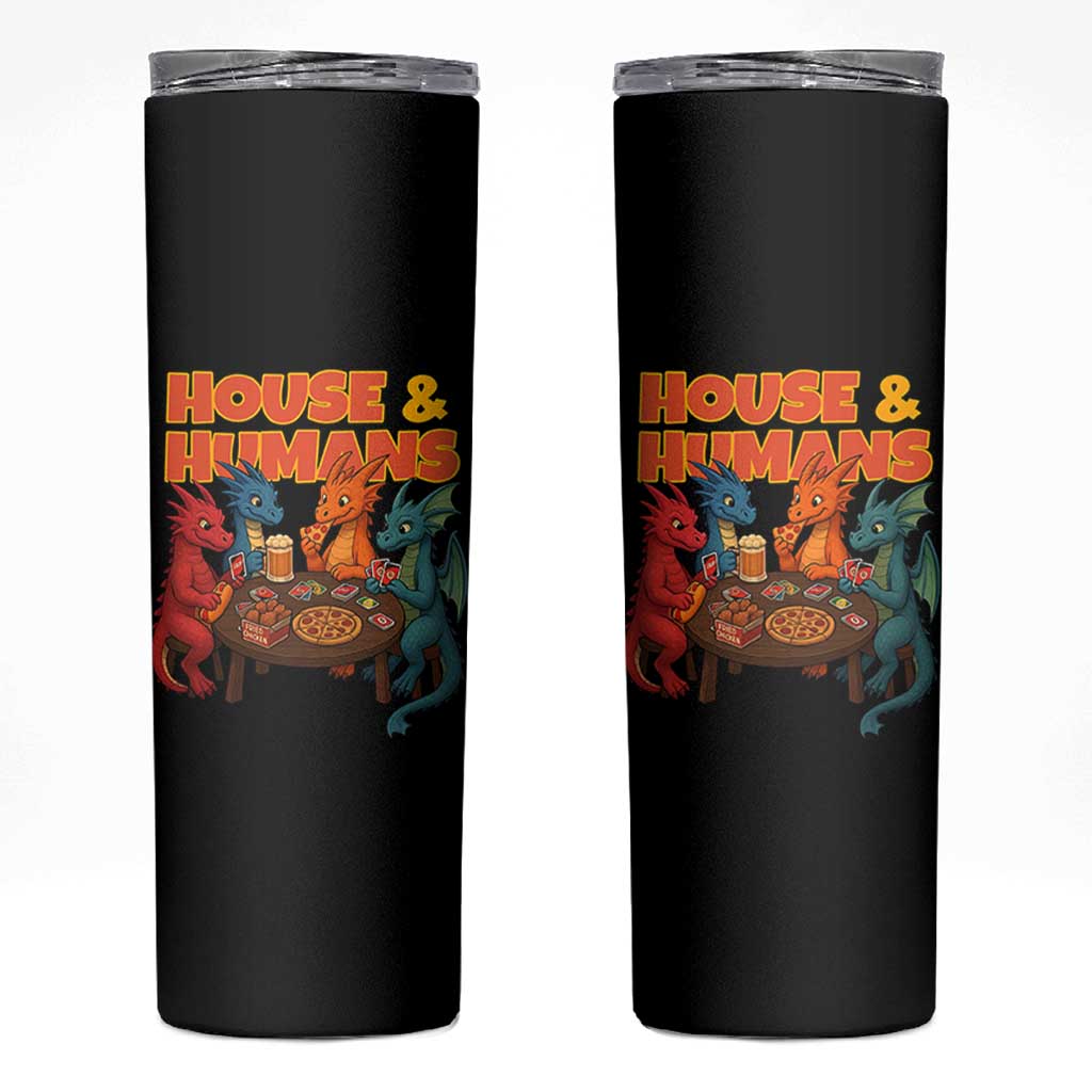 Houses Humans Skinny Tumbler Funny RPG Parody Gamer
