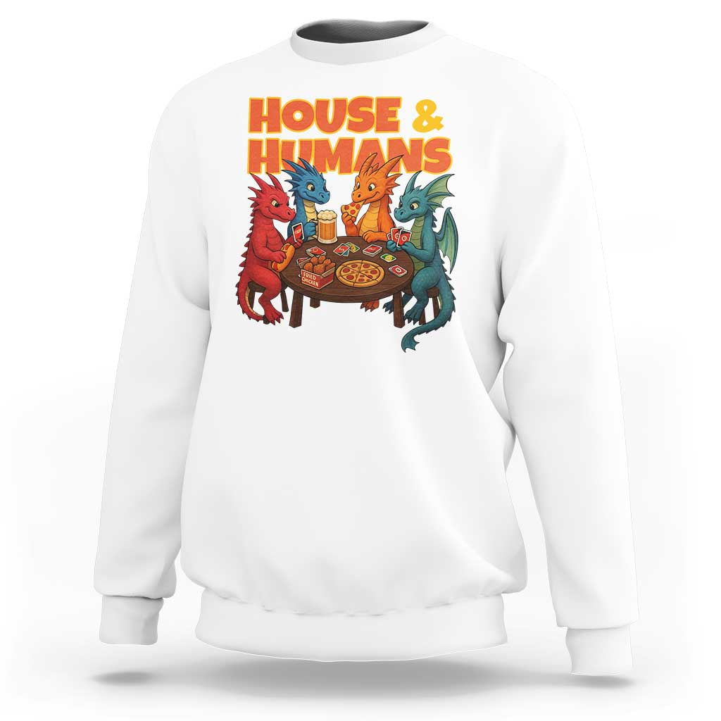 Houses Humans Sweatshirt Funny RPG Parody Gamer - Wonder Print Shop