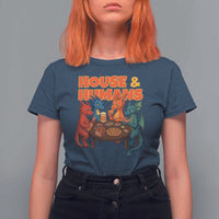 Houses Humans T Shirt For Women Funny RPG Parody Gamer - Wonder Print Shop