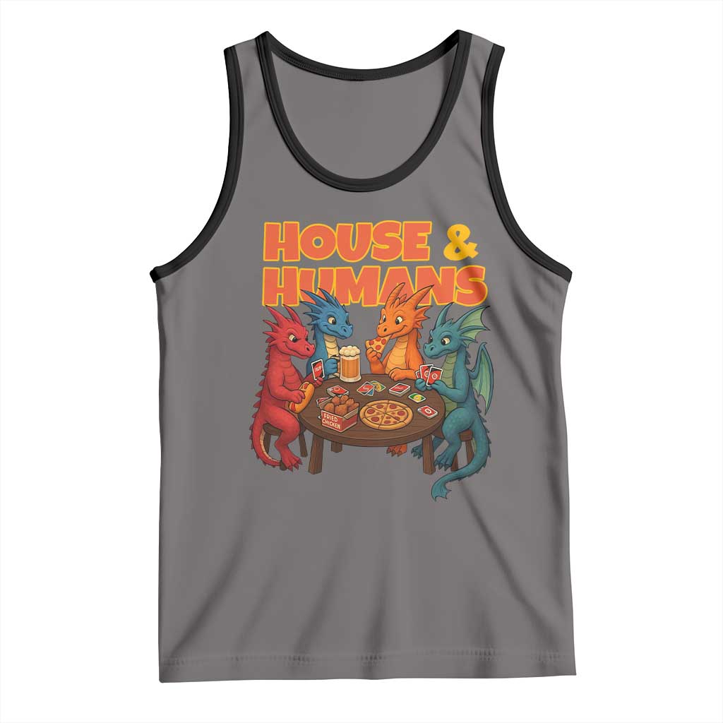 Houses Humans Tank Top Funny RPG Parody Gamer - Wonder Print Shop