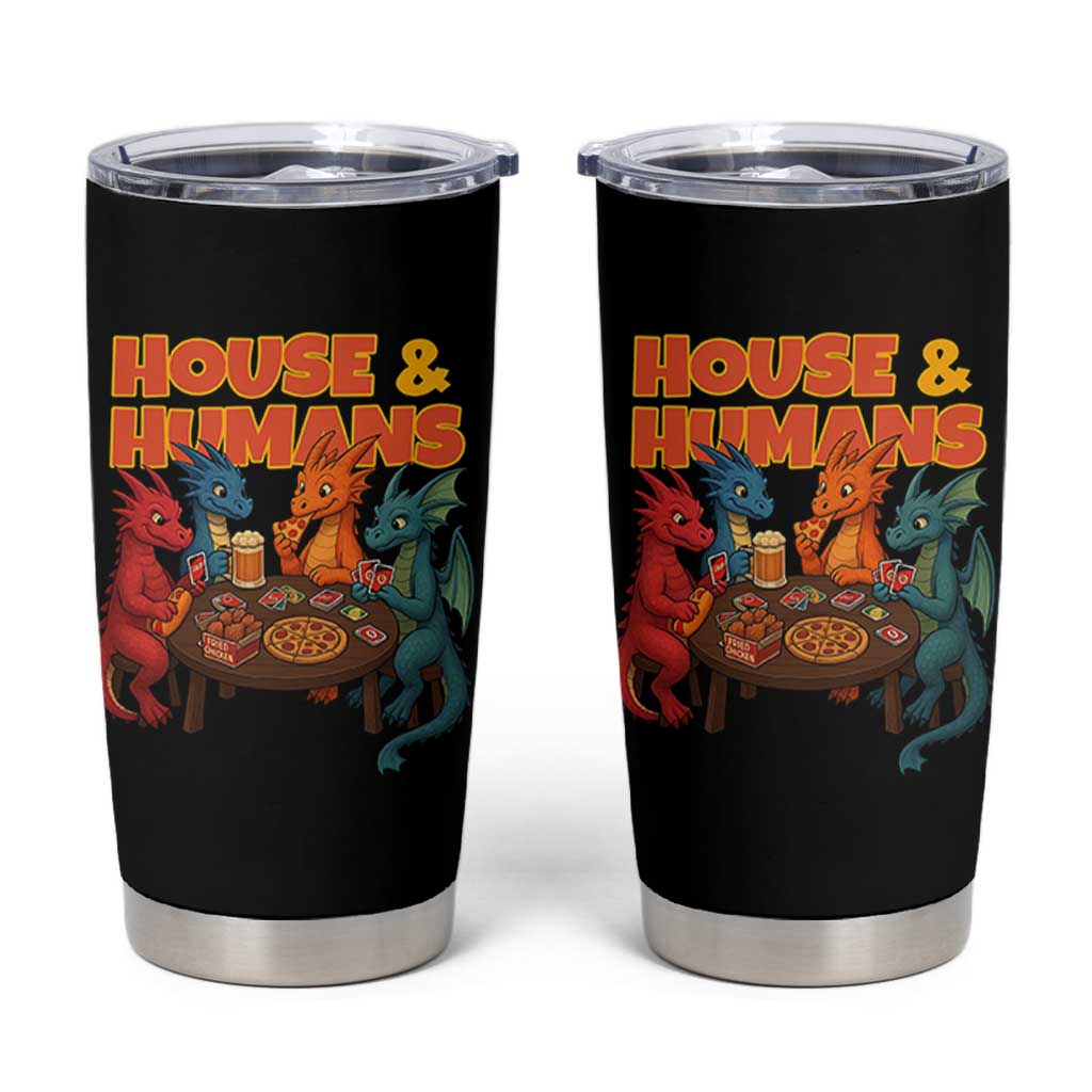 Houses Humans Tumbler Cup Funny RPG Parody Gamer