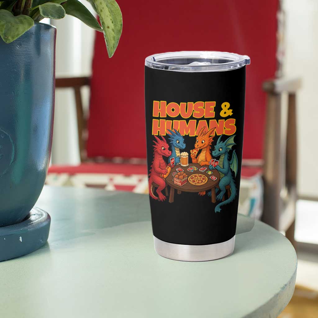 Houses Humans Tumbler Cup Funny RPG Parody Gamer