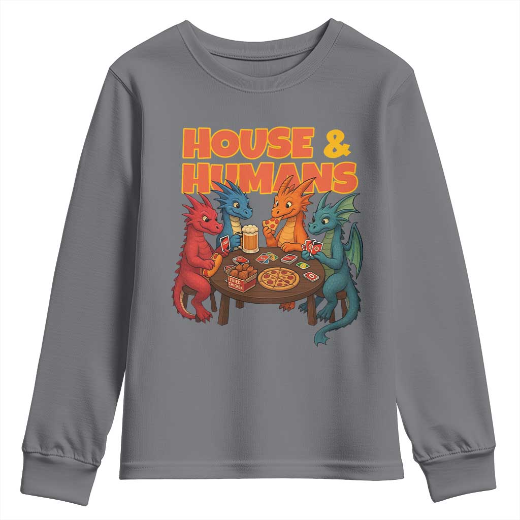 Houses Humans Youth Sweatshirt Funny RPG Parody Gamer - Wonder Print Shop
