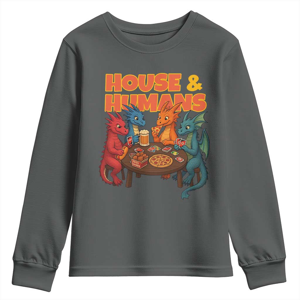 Houses Humans Youth Sweatshirt Funny RPG Parody Gamer - Wonder Print Shop