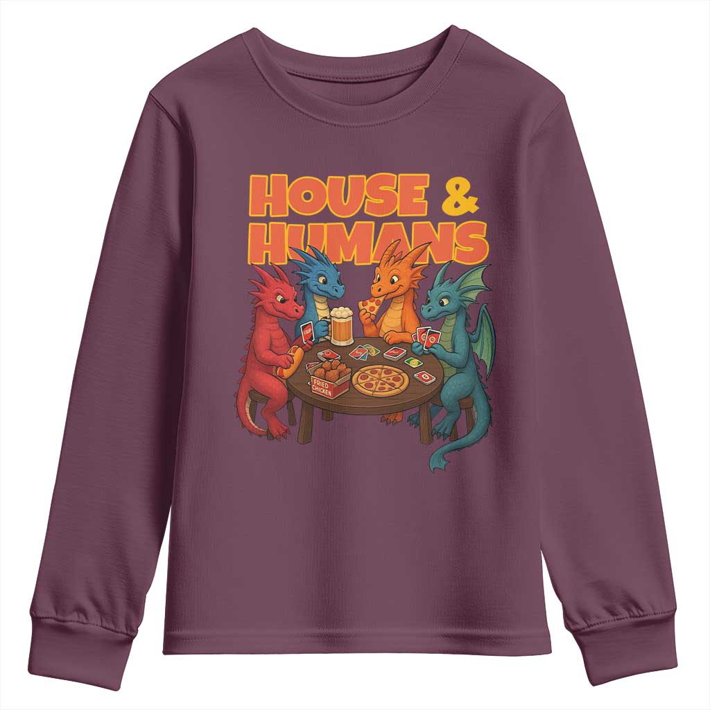 Houses Humans Youth Sweatshirt Funny RPG Parody Gamer - Wonder Print Shop
