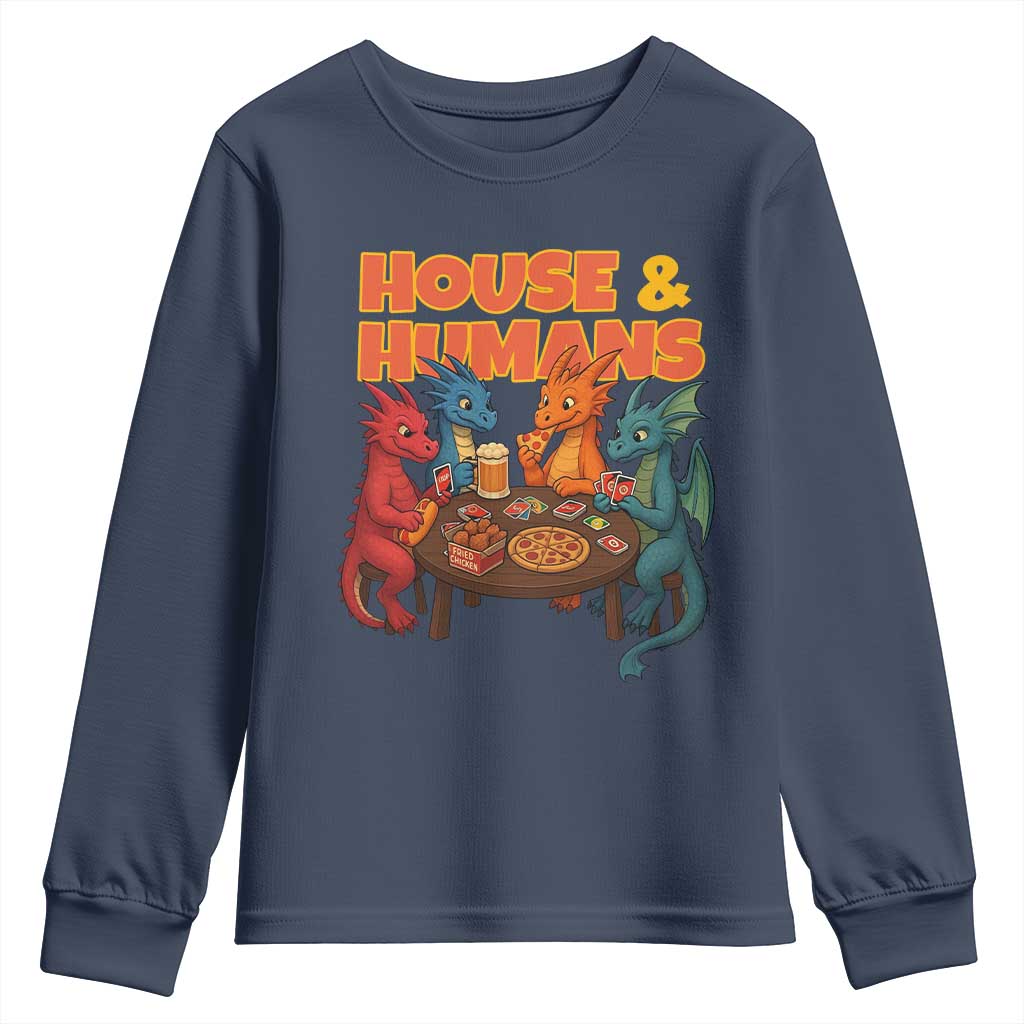 Houses Humans Youth Sweatshirt Funny RPG Parody Gamer - Wonder Print Shop