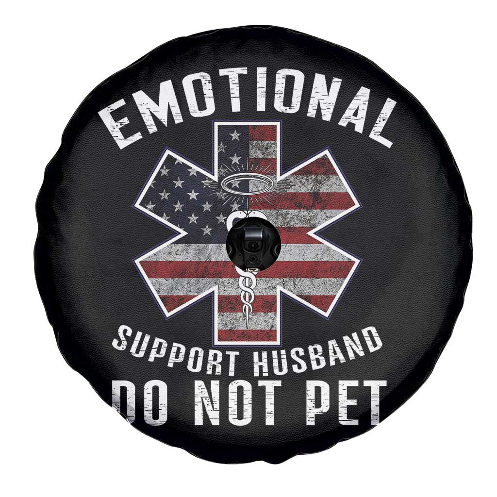 Emotional Support Husband Do Not Pet Spare Tire Cover Funny Couples - Wonder Print Shop