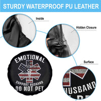 Emotional Support Husband Do Not Pet Spare Tire Cover Funny Couples - Wonder Print Shop