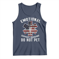 Emotional Support Husband Do Not Pet Tank Top Funny Couples - Wonder Print Shop