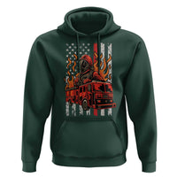 Firefighter Patriotic Fire Truck Fireman American Flag Hoodie - Wonder Print Shop