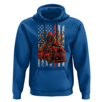 Firefighter Patriotic Fire Truck Fireman American Flag Hoodie - Wonder Print Shop