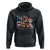 Fireman American Flag Hoodie Firefighter Christian Cross Bible - Wonder Print Shop