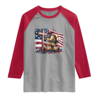 Fireman American Flag Raglan Shirt Firefighter Christian Cross Bible - Wonder Print Shop