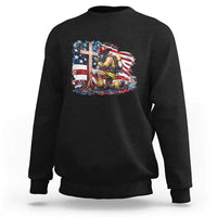 Fireman American Flag Sweatshirt Firefighter Christian Cross Bible - Wonder Print Shop