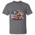 Fireman American Flag T Shirt Firefighter Christian Cross Bible - Wonder Print Shop