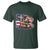 Fireman American Flag T Shirt Firefighter Christian Cross Bible - Wonder Print Shop
