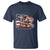 Fireman American Flag T Shirt Firefighter Christian Cross Bible - Wonder Print Shop