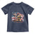 Fireman American Flag Toddler T Shirt Firefighter Christian Cross Bible - Wonder Print Shop