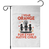 Native American Child Orange Shirt Day Garden Flag I Wear Orange For Every Native Child - Wonder Print Shop